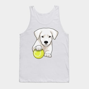 Dog puppy Tennis Tennis ball Tank Top